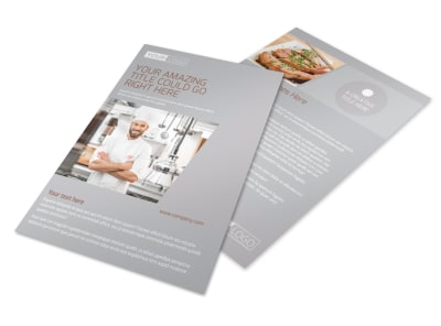 Main Event Caterers Flyer Template preview