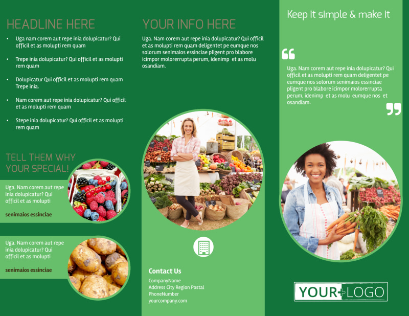 Food Coop Brochure Template