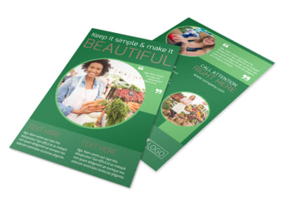 Food Co-op Flyer Template preview