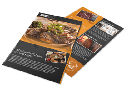 Local Steakhouse Flyer Template preview