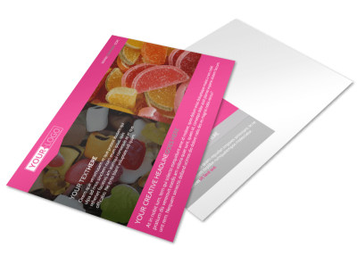 Candy Land Postcard Template preview