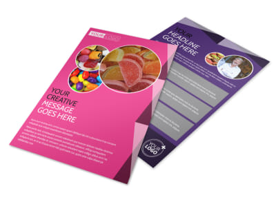 Candy Land Flyer Template preview