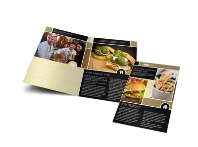 Great Burger Bi-Fold Brochure Template preview