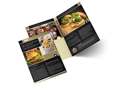 Great Burger Bi-Fold Brochure Template preview