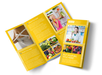 Start Today Nutrition Tri-Fold Brochure Template preview