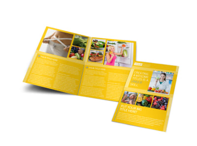 Start Today Nutrition Bi-Fold Brochure Template preview