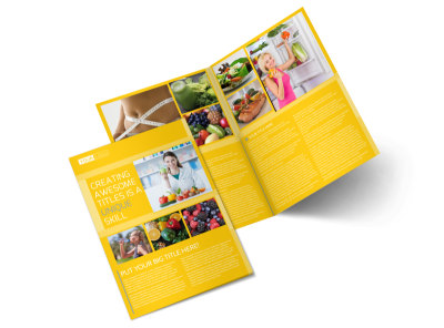 Start Today Nutrition Bi-Fold Brochure Template preview