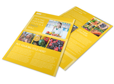 Start Today Nutrition Flyer Template preview