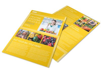 Start Today Nutrition Flyer Template preview