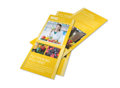 Start Today Nutrition Flyer Template preview
