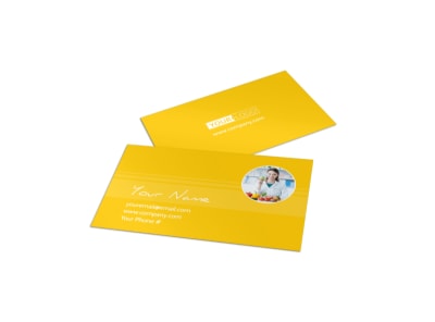 Start Today Nutrition Business Card Template preview