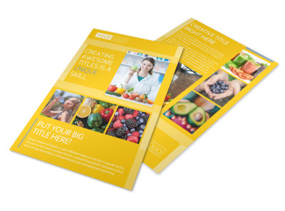 Start Today Nutrition Flyer Template preview