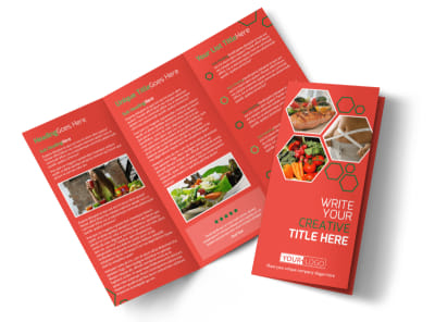 Nutrition Experts Tri-Fold Brochure Template preview