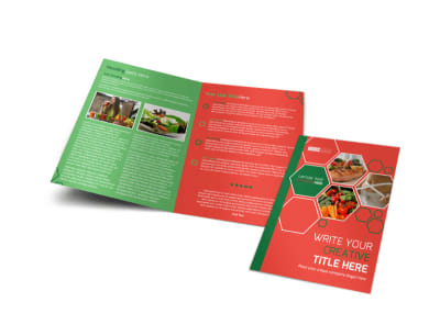 Nutrition Experts Bi-Fold Brochure Template preview