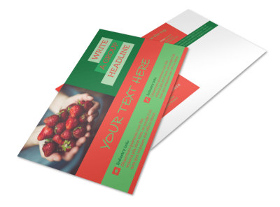 Fresh Food Co-op Postcard Template preview