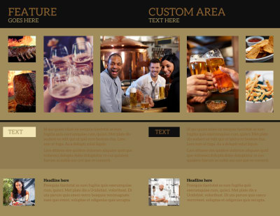 Bar & Grill Brochure Template Preview 2