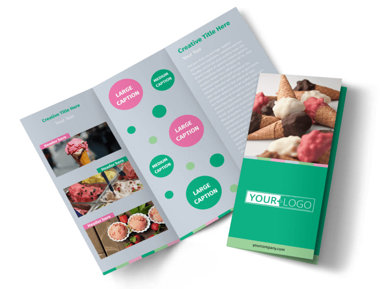 Ice Cream Shop Brochure Template | MyCreativeShop