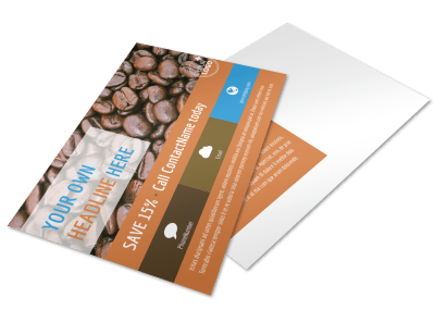 Coffee Shop Postcards Template Preview
