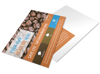Coffee Shop Postcards Template Preview