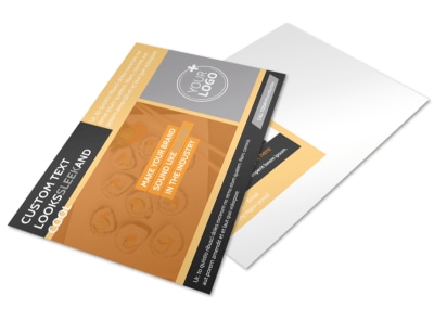 Cool Sushi Postcard Template preview