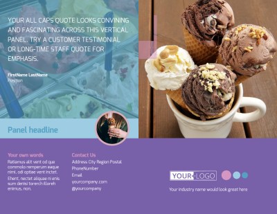 Sweets Ice Cream Shop Brochure Template Preview 1
