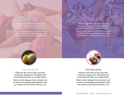 Sweets Ice Cream Shop Brochure Template Preview 2