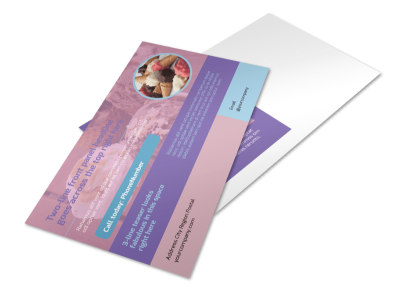 Sweets Ice Cream Shop Postcard Template preview