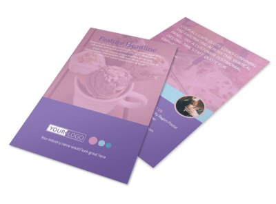 Sweets Ice Cream Shop Flyer Template preview