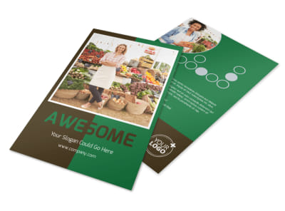 Delicious Food Co-op Flyer Template preview