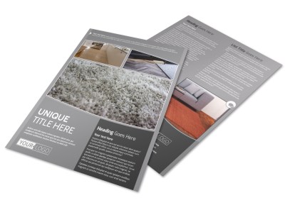 Quality Flooring Company Flyer Template preview