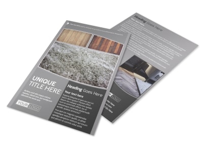 Quality Flooring Company Flyer Template preview