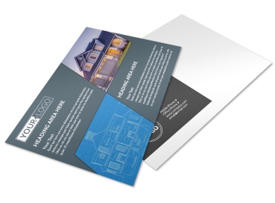 Custom Home Builder Postcard Template preview