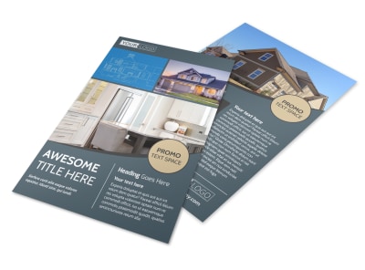 Custom Home Builder Flyer Template preview