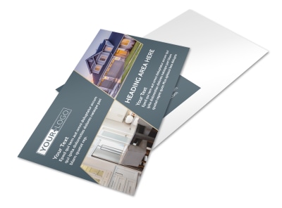 Custom Home Builder Postcard Template preview