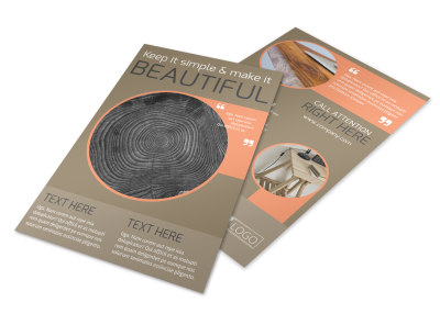 Custom Woodwork Flyer Template preview
