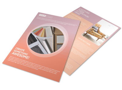 Interior Design Group Flyer Template preview
