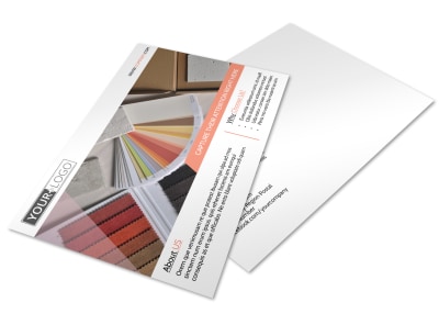 Interior Design Group Postcard Template preview
