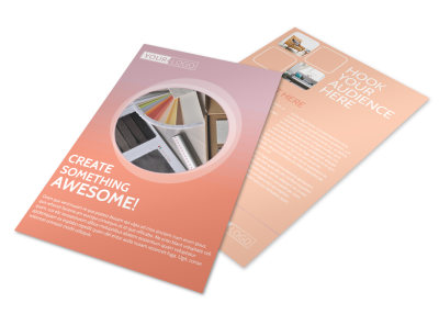 Interior Design Group Flyer Template preview