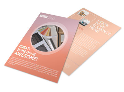 Interior Design Group Flyer Template preview