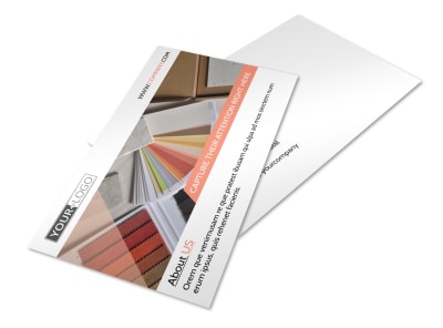 Interior Design Group Postcard Template preview