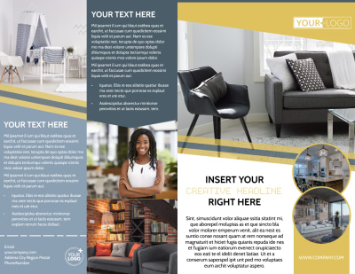 Furniture & Interior Design Brochure Template Preview 1