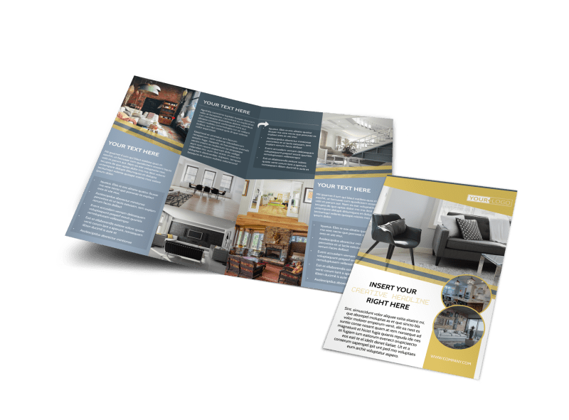 Furniture & Interior Design Brochure Template Preview 1
