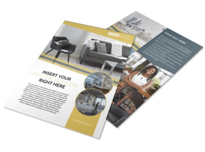 Furniture & Interior Design Flyer Template preview