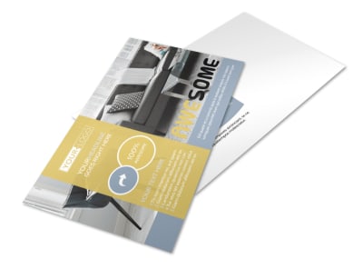 Furniture & Interior Design Postcard Template preview