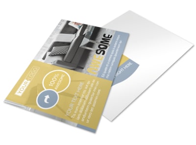 Furniture & Interior Design Postcard Template preview