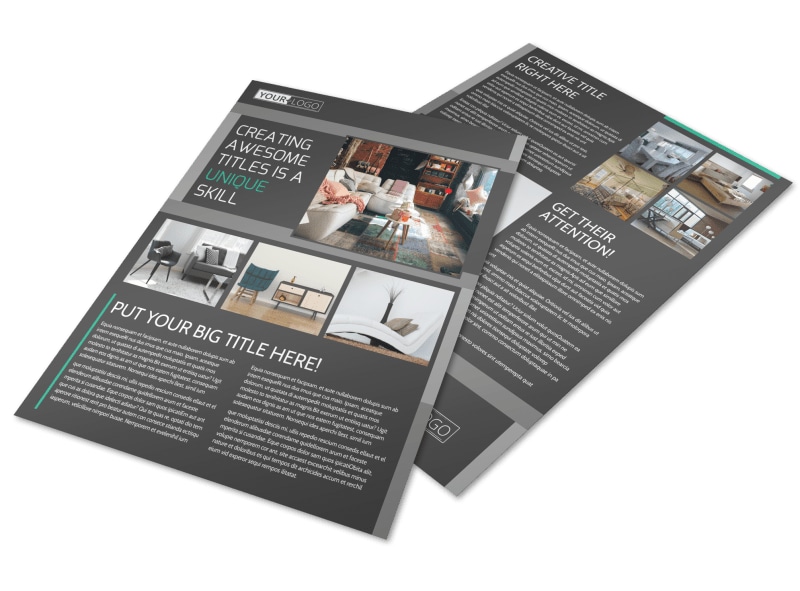furniture design consultants flyer template mycreativeshop