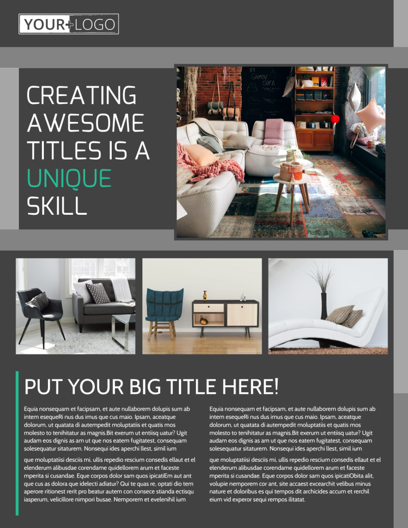 Furniture & Design Consultants Flyer Template