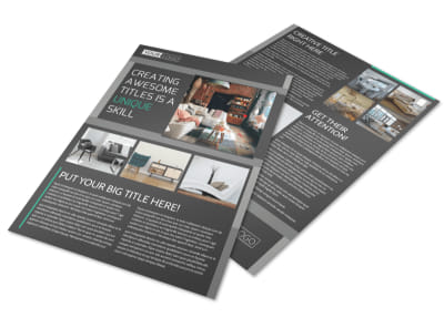Furniture & Design Consultants Flyer Template preview