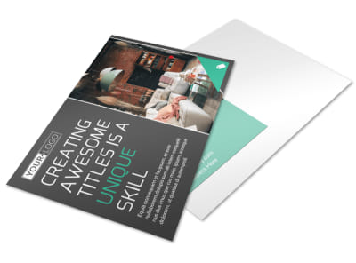 Furniture & Design Consultants Postcard Template preview
