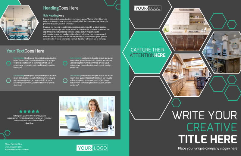 Kitchen Design Consultants Bi-Fold Brochure Template